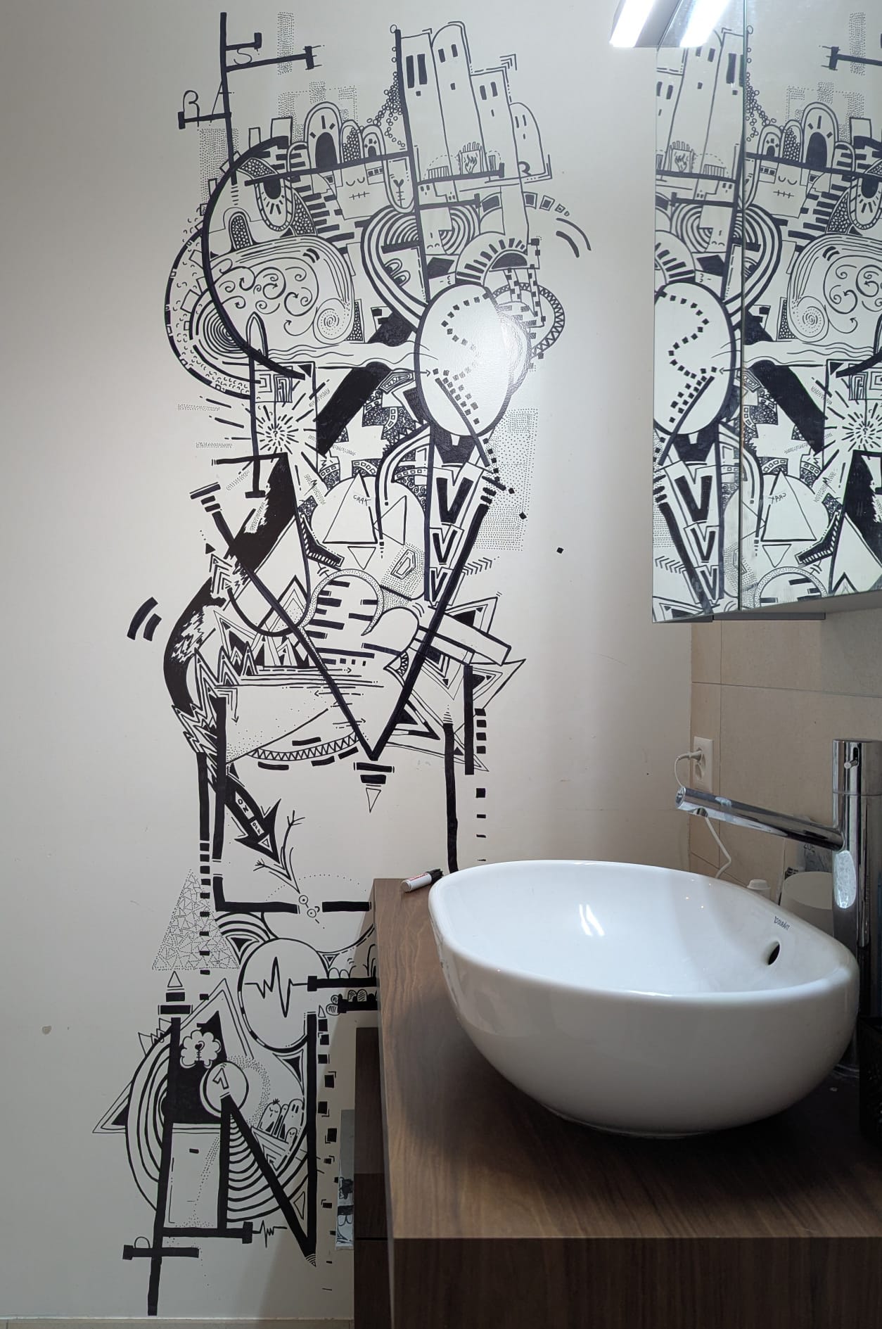 Unique, décoration murale salle de bain 