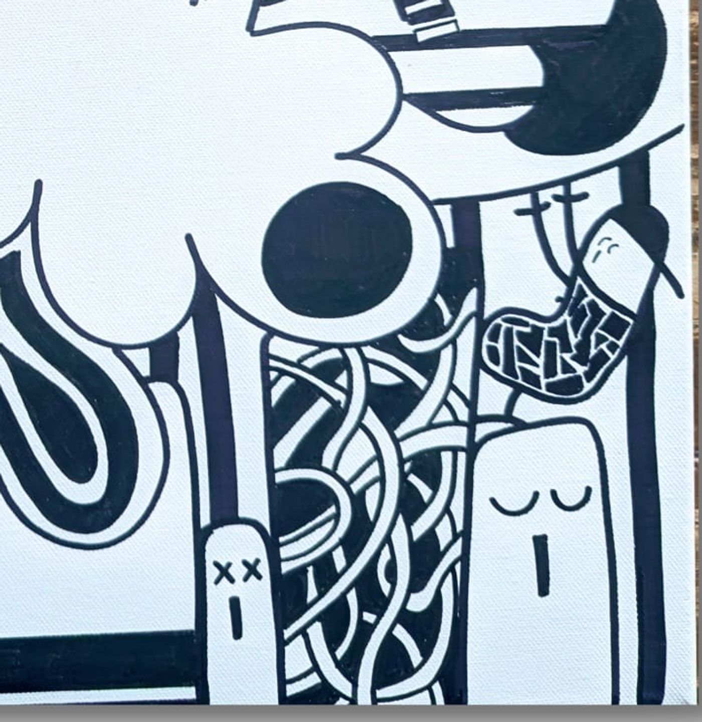 Projet pour un nouveau né pour stimuler les contrastes  — détail 4