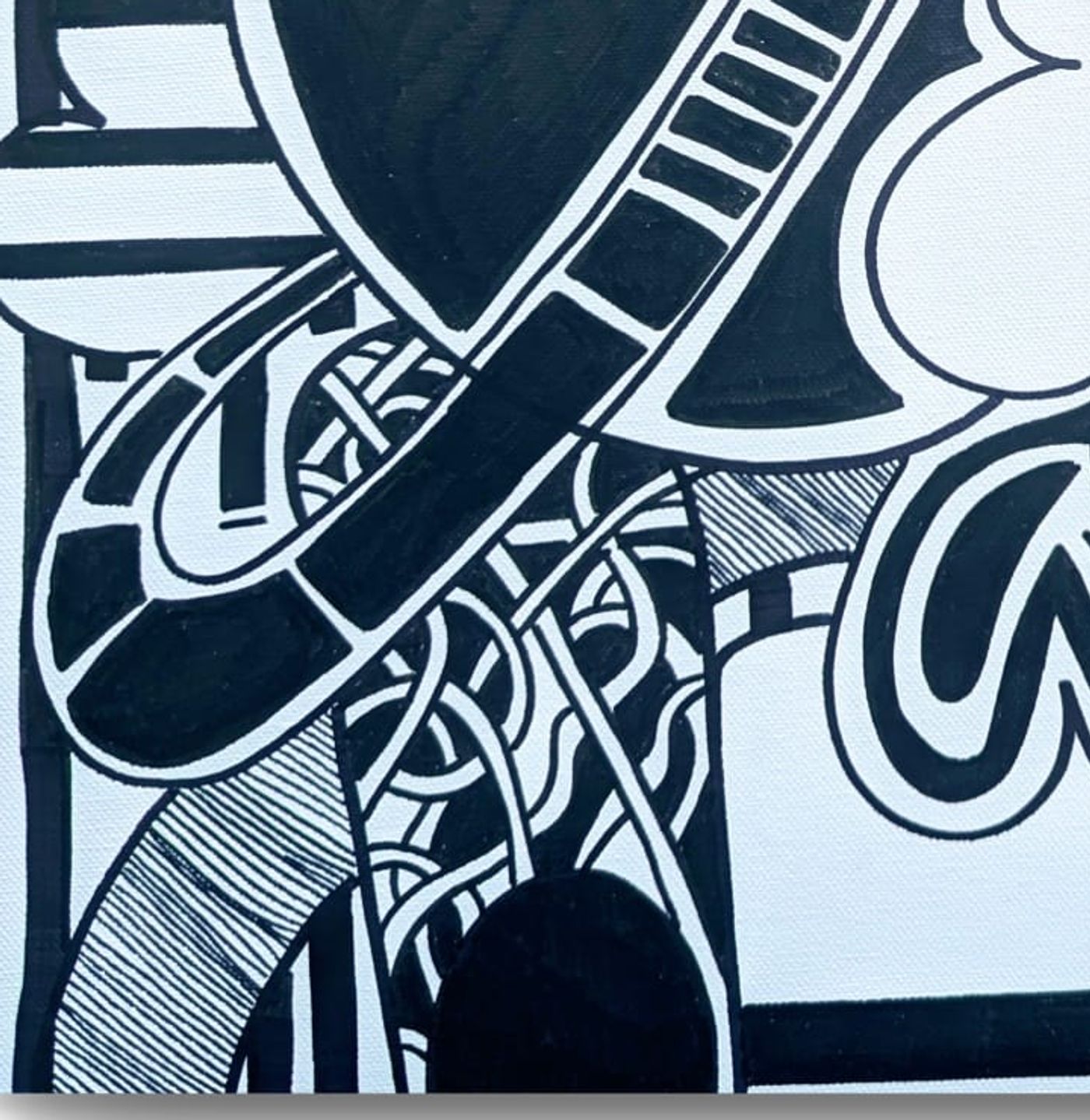 Projet pour un nouveau né pour stimuler les contrastes  — détail 3