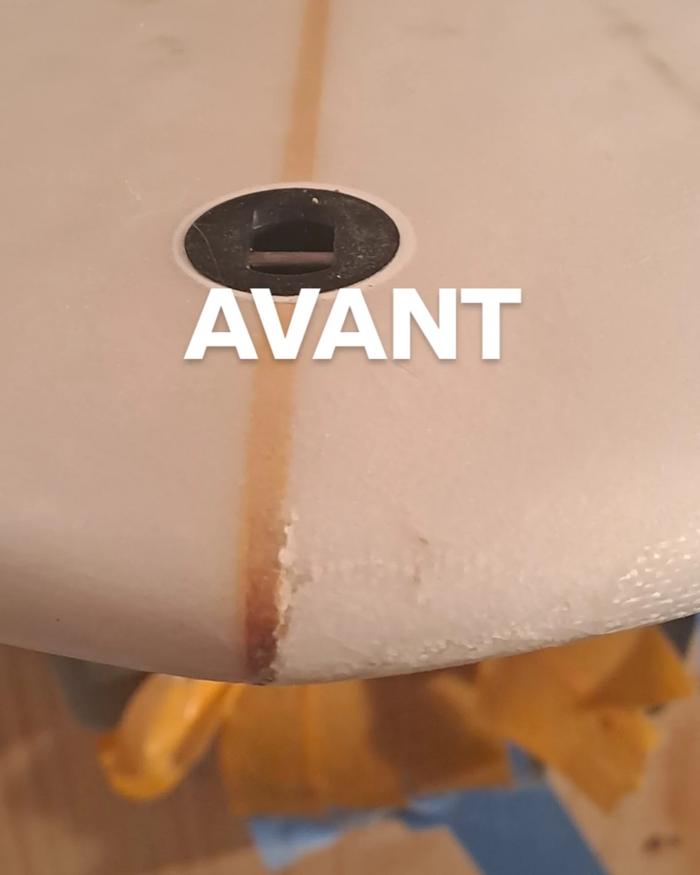 Planche avant réparation
