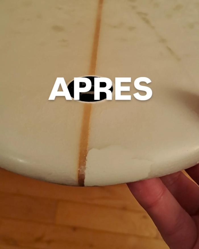 Planche après réparation