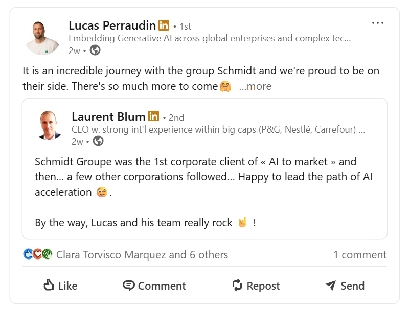 Schmidt CEO Statement - AI To Market