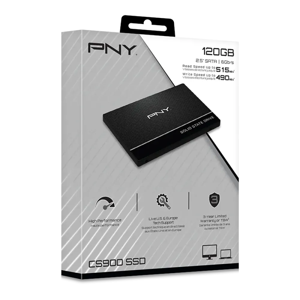 PNY Internal SSD 120GB SATA (CS900)