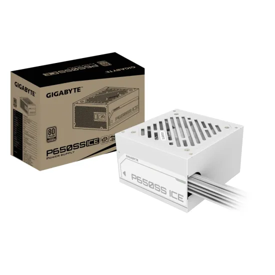 Gigabyte Desktop Power Supply 650W 80 Plus Silver (GP-P650SS ICE-White) 