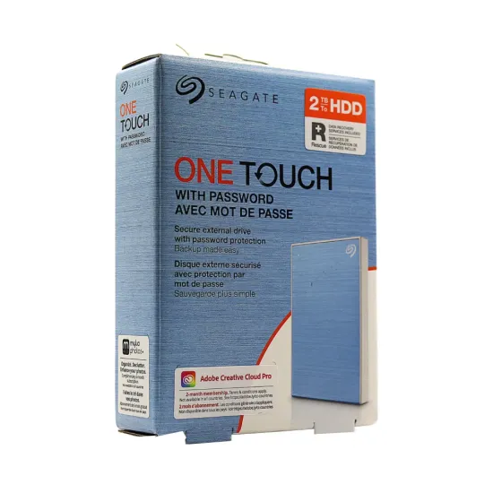 Seagate One Touch 2TB 2.5 Inch External Hard Disk (Light Blue)