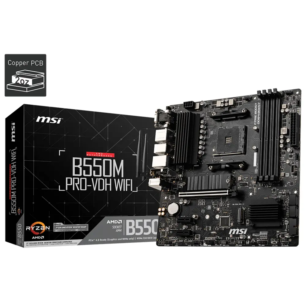MSI B550M PRO-VDH WIFI DDR4 Motherboard
