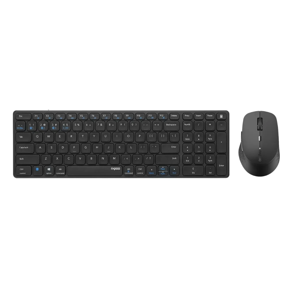 RAPOO 9350M wireless Keyboard & Mouse Combo (black)