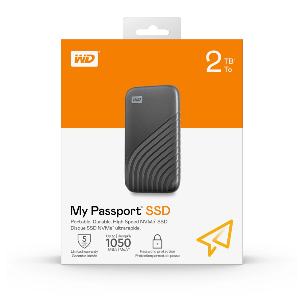 WD EXTERNAL SSD 2TB MY PASSPORT GREYWD EXTERNAL SSD 2TB MY PASSPORT GREY