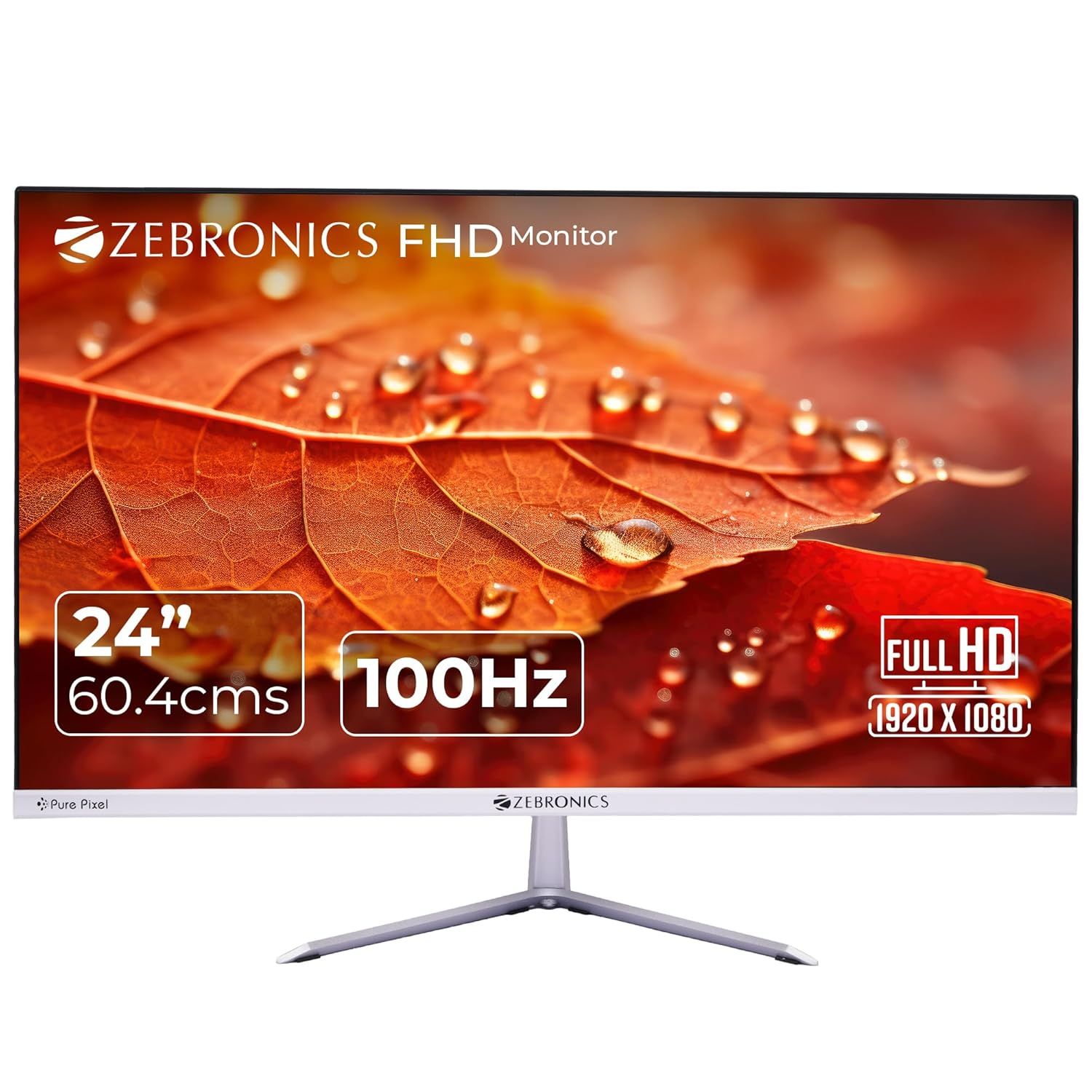 ZEBRONICS EA124 LED Monitor (White)