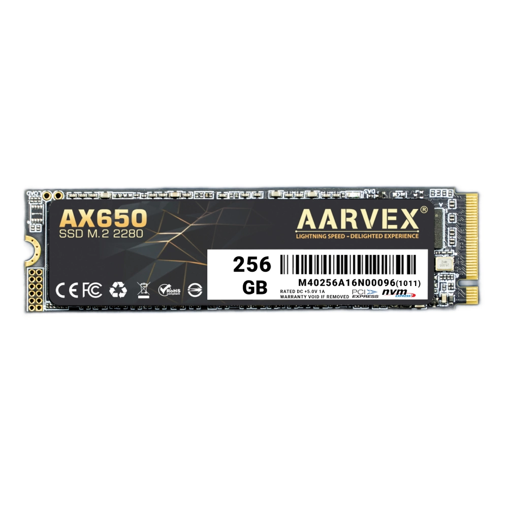 Aarvex Internal SSD 256GB NVMe 2280 