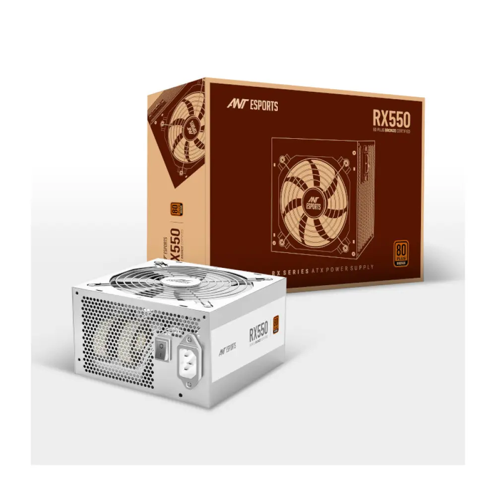 ANT ESPORTS RX550 80 Plus Bronze Power Supply (White)