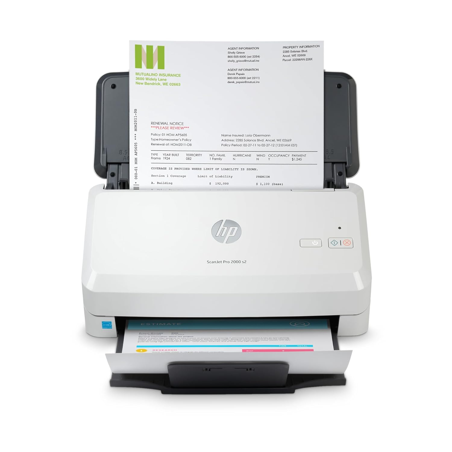 HP ScanJet Sheetfeed ADF Scanner Pro 2000 s2 A4 Color Image