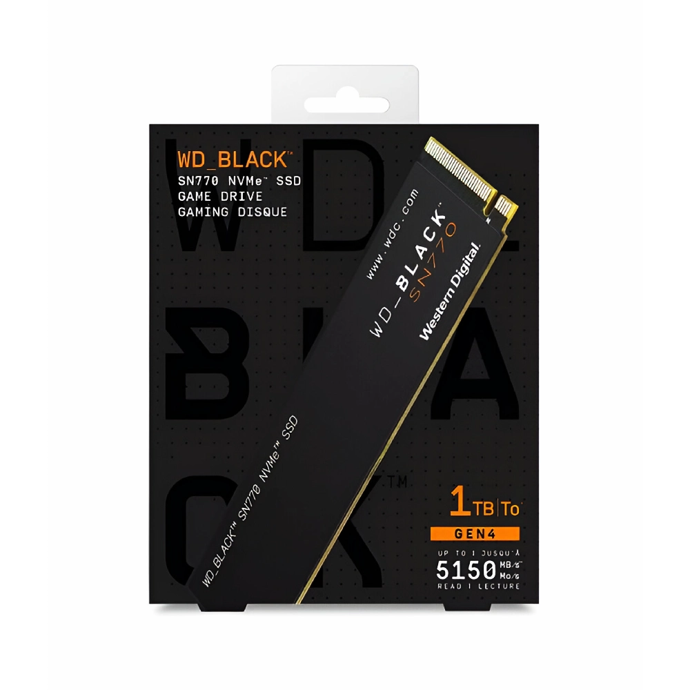 WD Internal SSD 1TB NVMe 2280 Black (SN770)