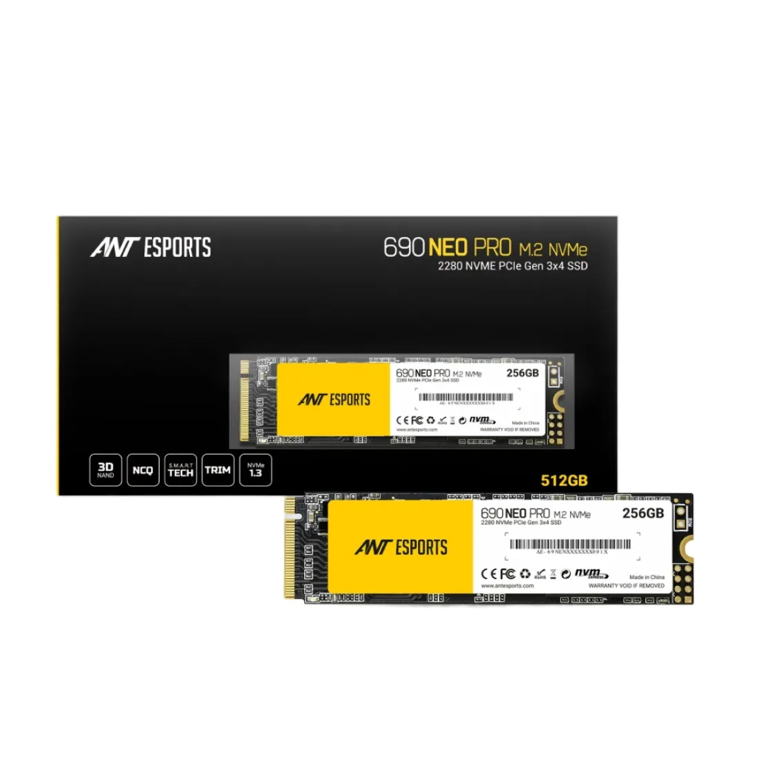 Ant Esports Internal SSD 256GB NVMe 690 Neo Pro