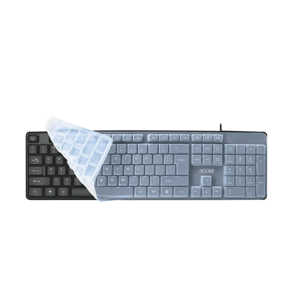 iVOOMi HERO Wired USB Keyboard With Protective KEYSKIN