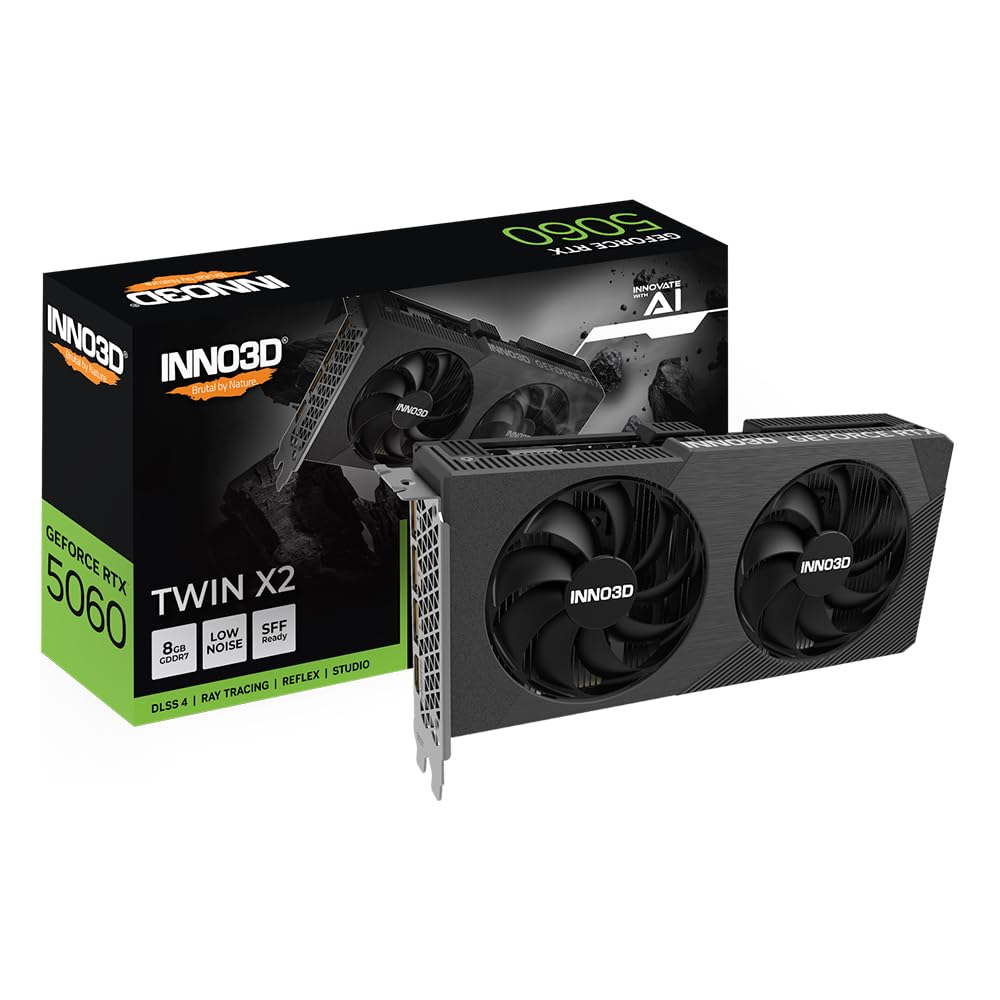 INNO3D Graphic Card RTX 5060 8GB DDR7 Twin X2 Dual Fan