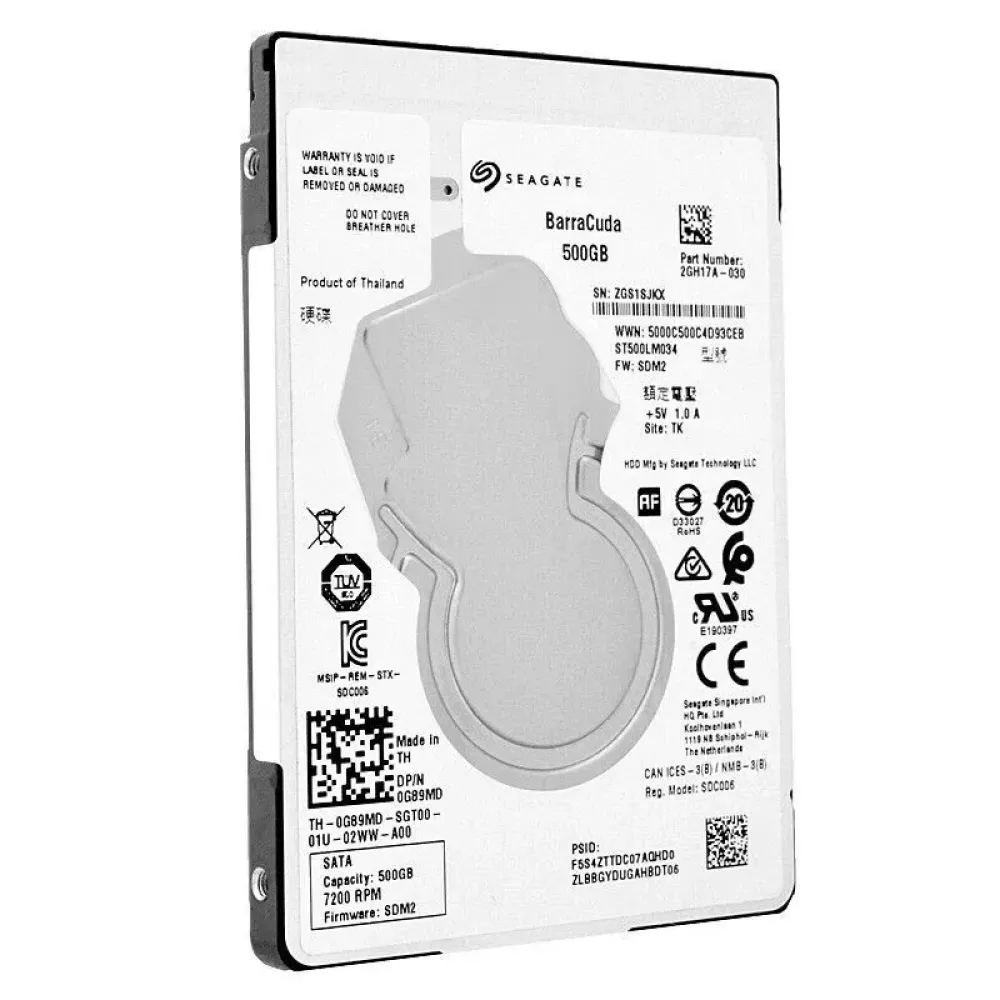 Pull Out Internal Laptop Hard Disk Sata 500GB