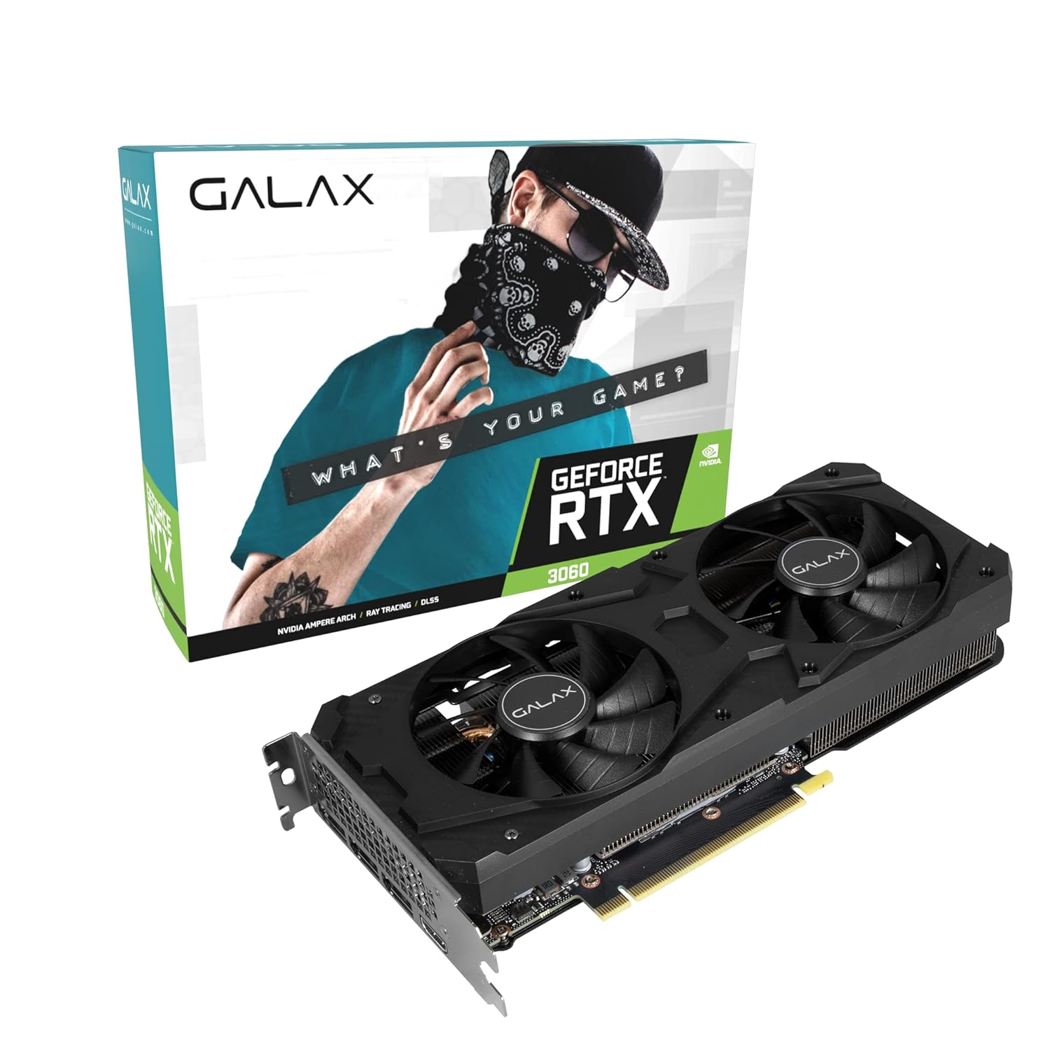 GALAX Graphic Card RTX 3060 12GB DDR6 (1-Click OC Feature)
