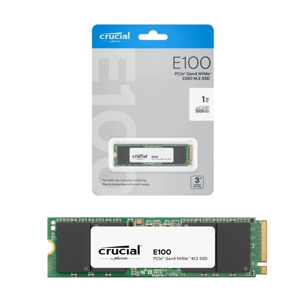 Crucial Internal SSD 1TB NVMe 2280 (E100)