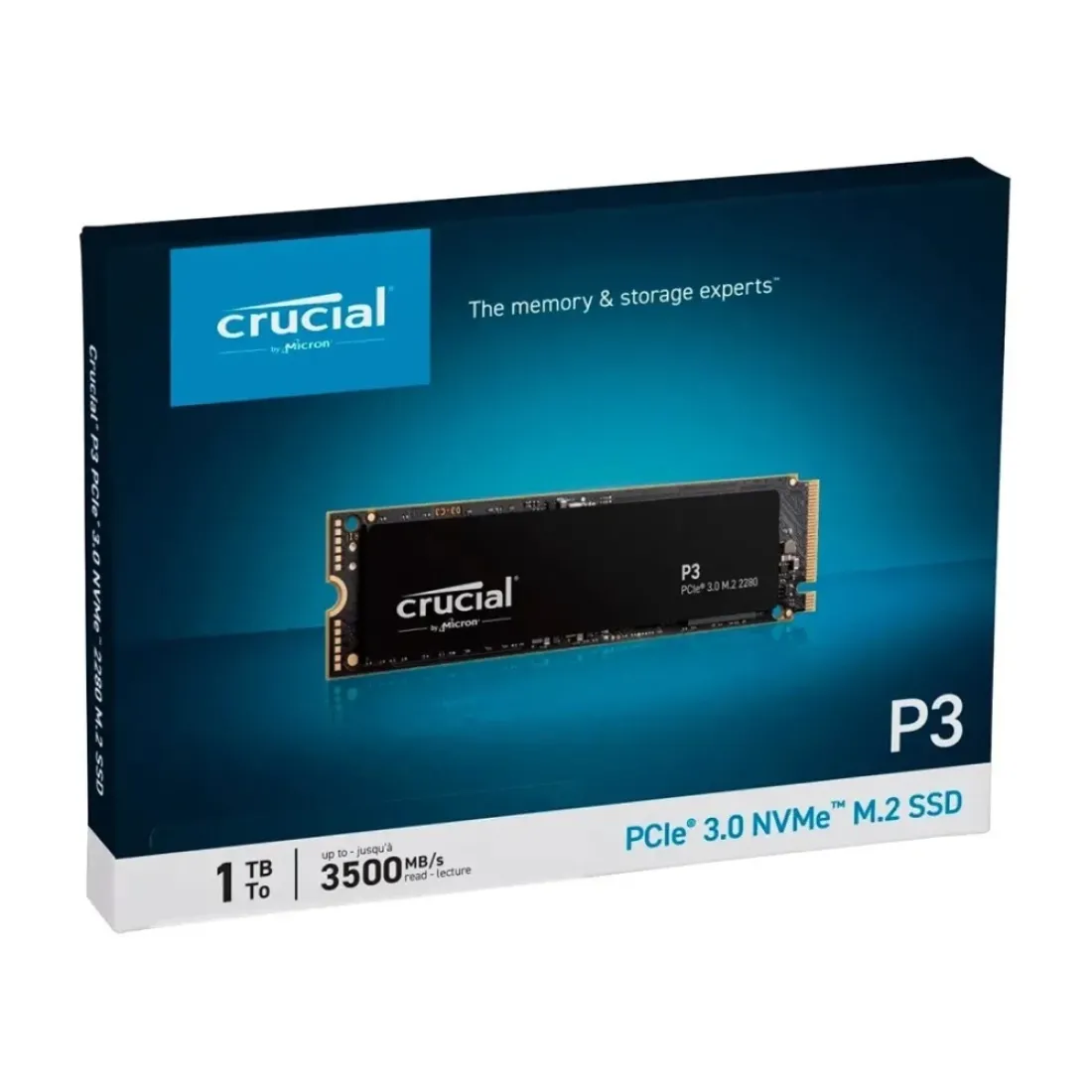 Crucial Internal SSD 1TB NVMe 2280 (P3)