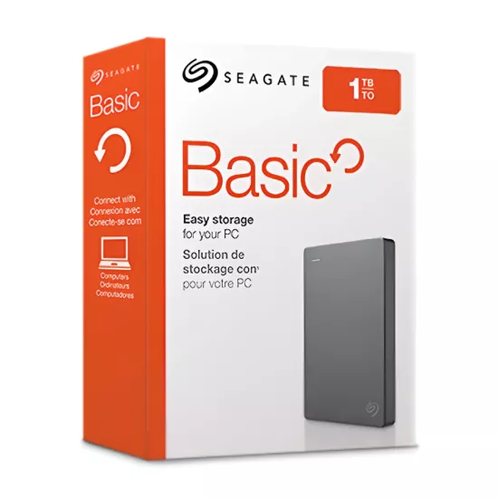 Seagate External USB Hard Disk Basic 1TB