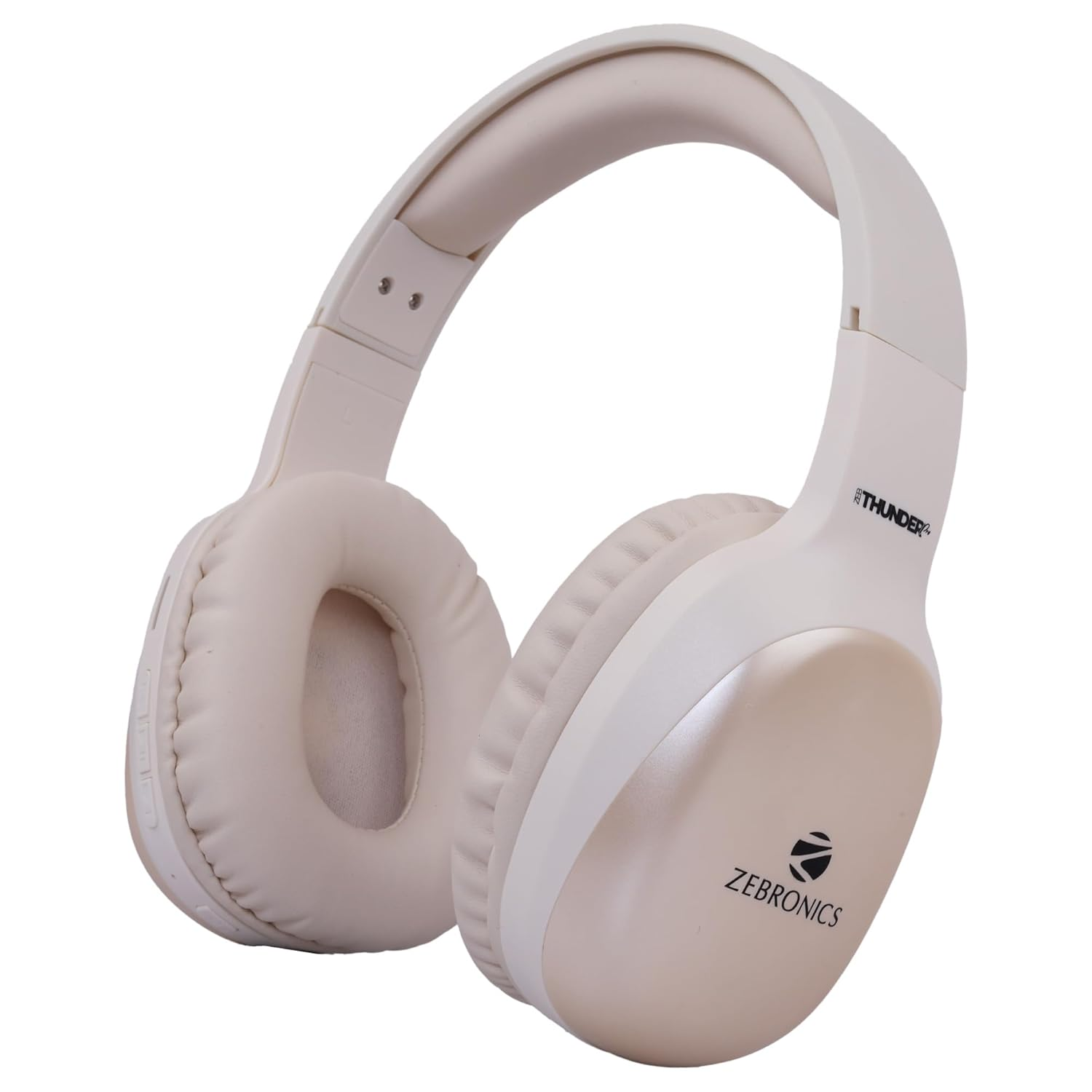 ZEBRONICS THUNDER PRO Wireless Headphone (Beige)