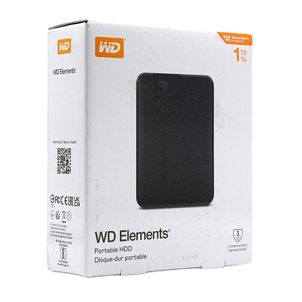 WD External USB Hard Disk Elements 1TB