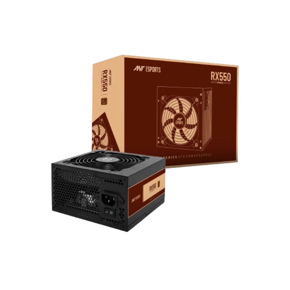 Ant Esports RX550 550w 80 Plus Bronze Gaming Power Supply Black