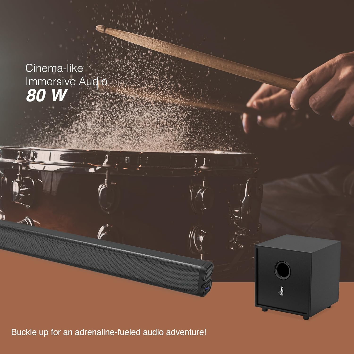 fingers OCtane-S80 SoundBar And SubWoofer