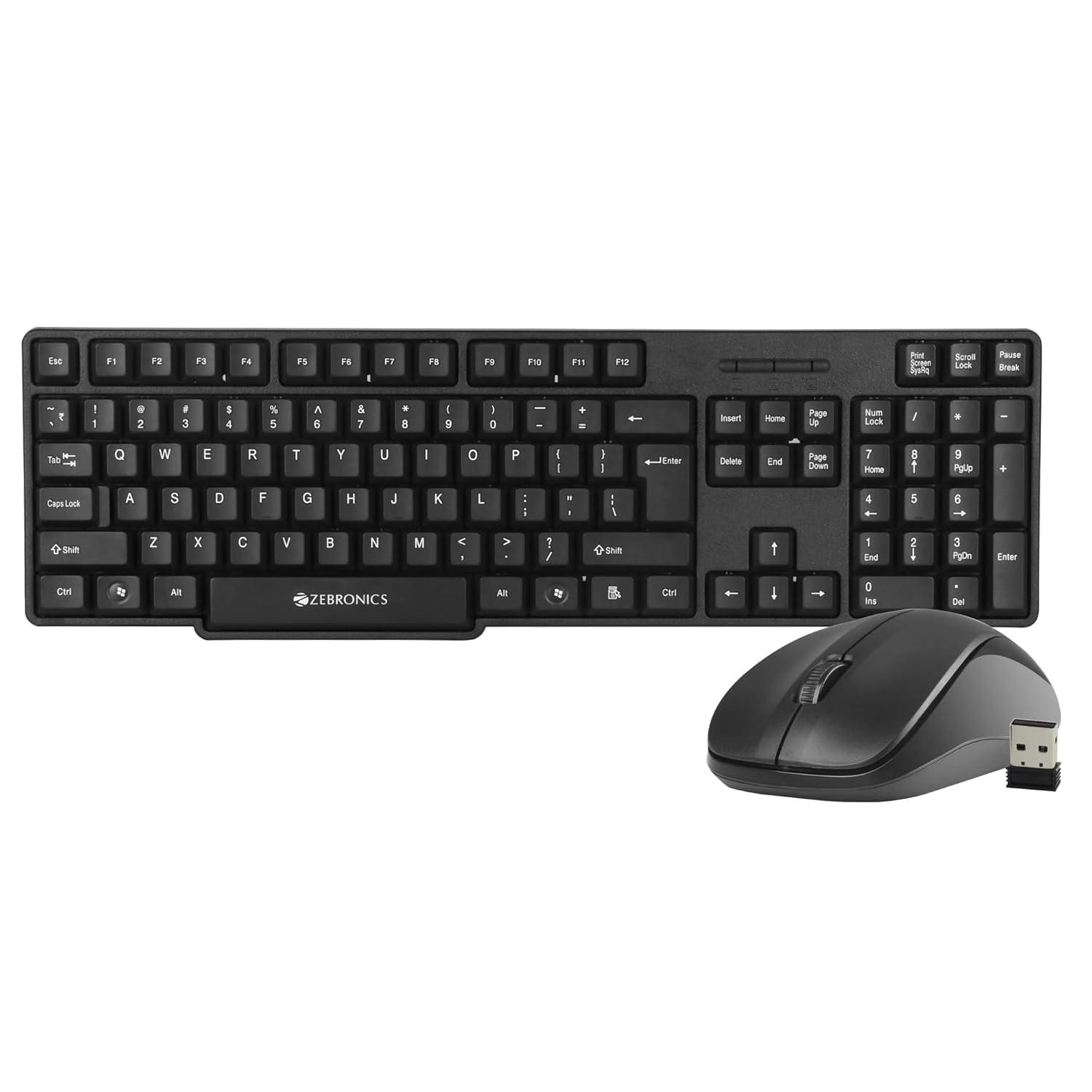 ZEBRONICS ZEB-COMPANION 107 Wireless Keyboard & Mouse Combo