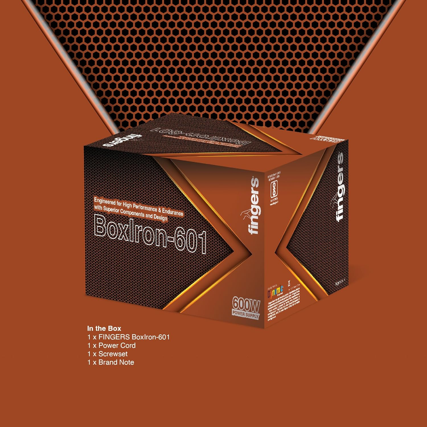 fingers BoxIron-601 Gaming Power Supply 