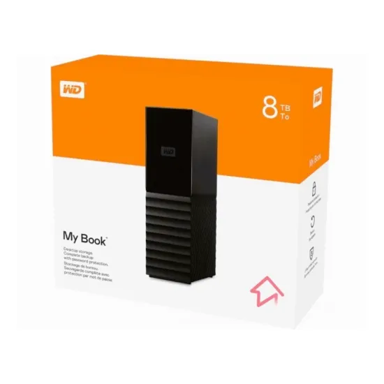 WD My Book 8TB 3.5 Inch External Hard Disk