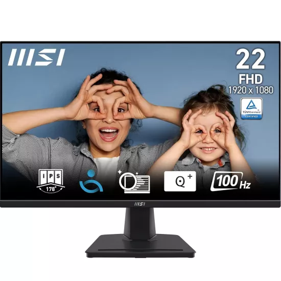MSI LED Monitor 22" FHD IPS 100Hz with HDMI | VGA (MP225)