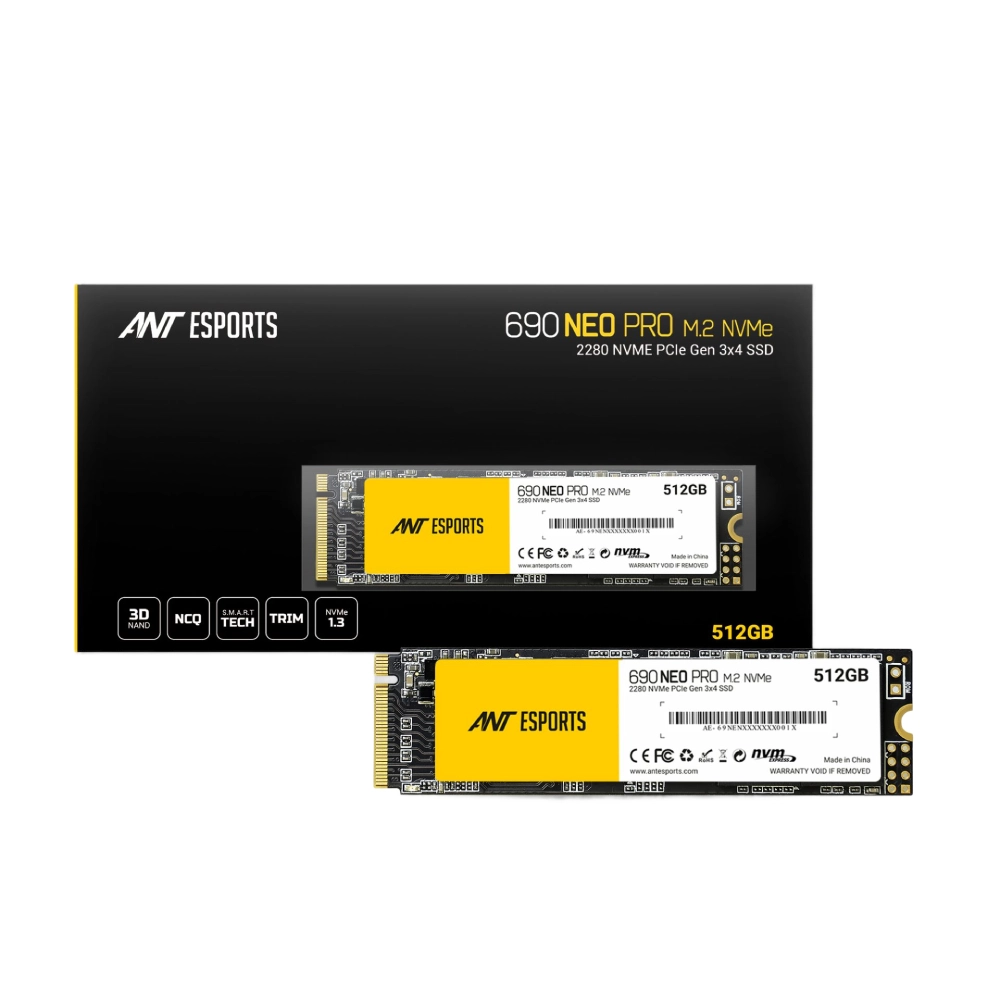 Ant Esports Internal SSD 512GB NVMe 690 Neo Pro