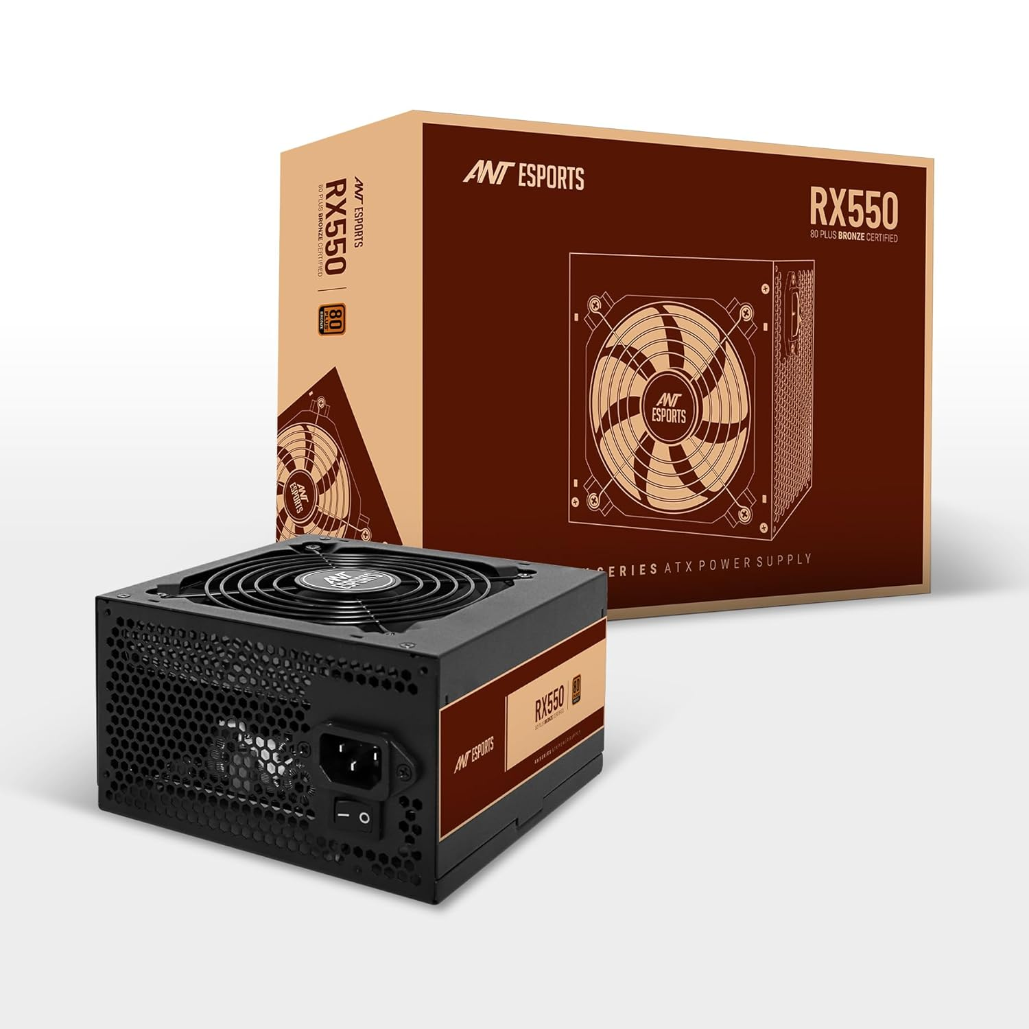 ANT ESPORTS RX550 80 PLUS BRONZE SERIES Power Supply 