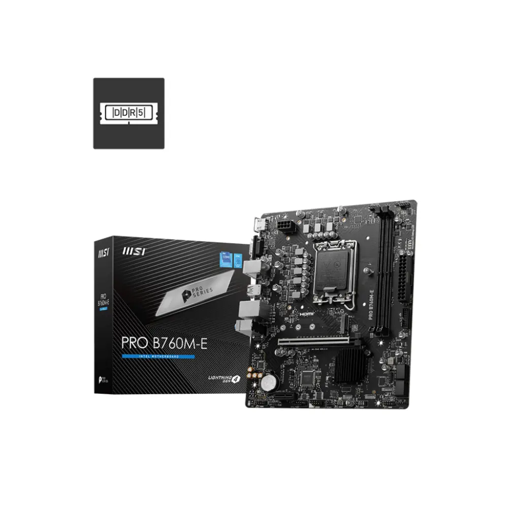MSI PRO B760M-E DDR5 Motherboard 