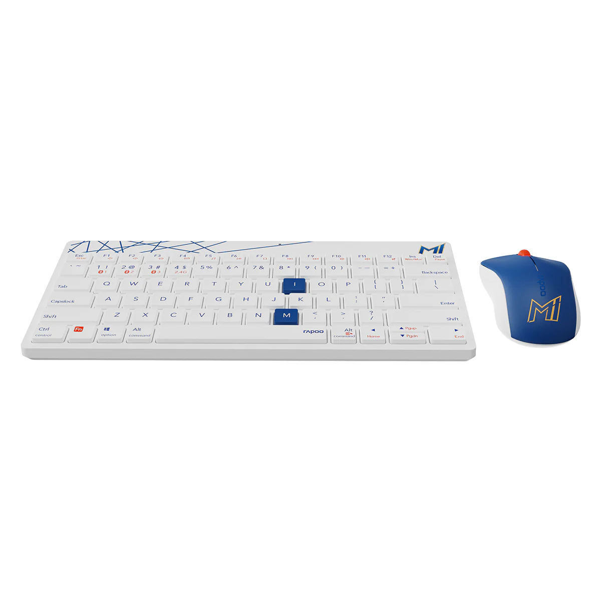 Rapoo 8000M Mi Collab Wireless+BT Keyboard Mouse Combo White