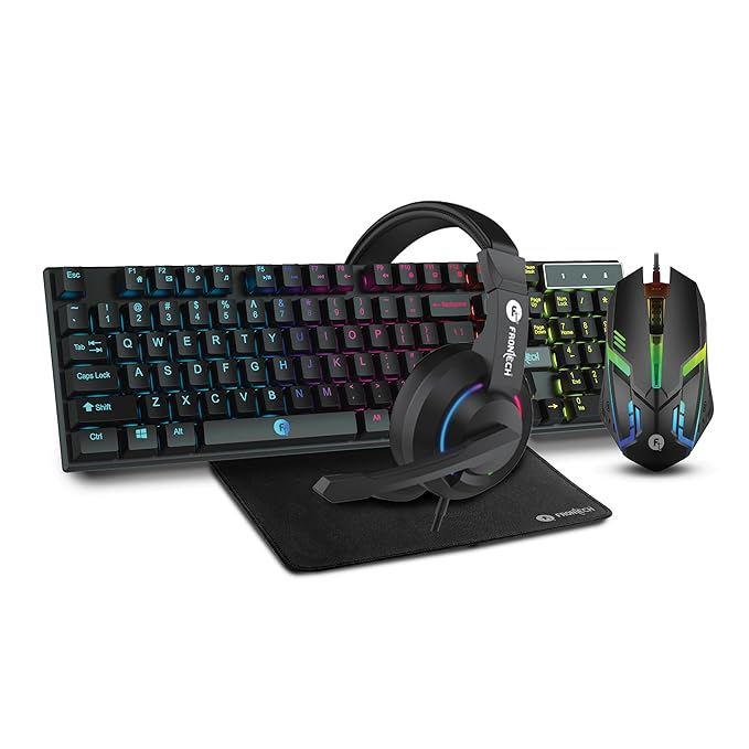 frontech DRAGON WARRIOR KB-0038 Gaming Keyboard+Mouse+mouse Pad+Headphone 