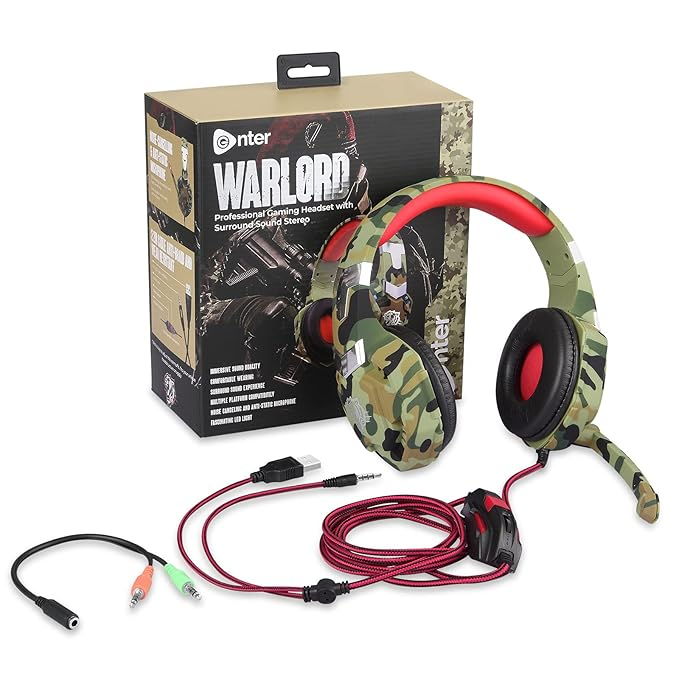 Enter WARLORD Wired Gaming headset 