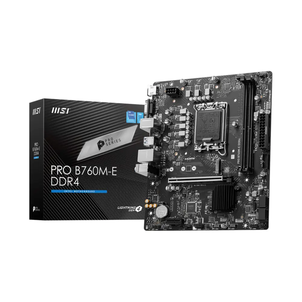 MSI PRO B760M-E DDR4 Motherboard