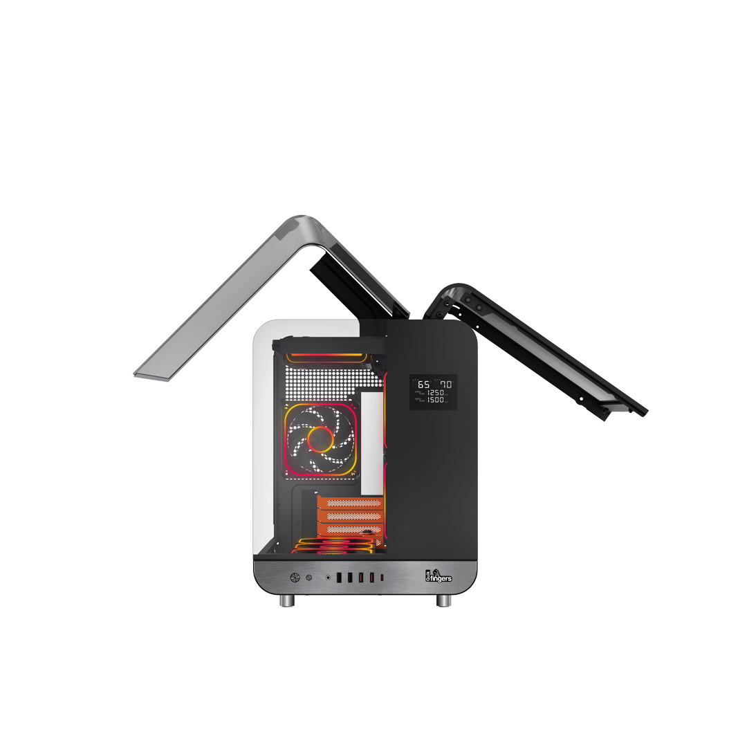 QuikFINGERS Wings Gaming Cabinet (black)ō