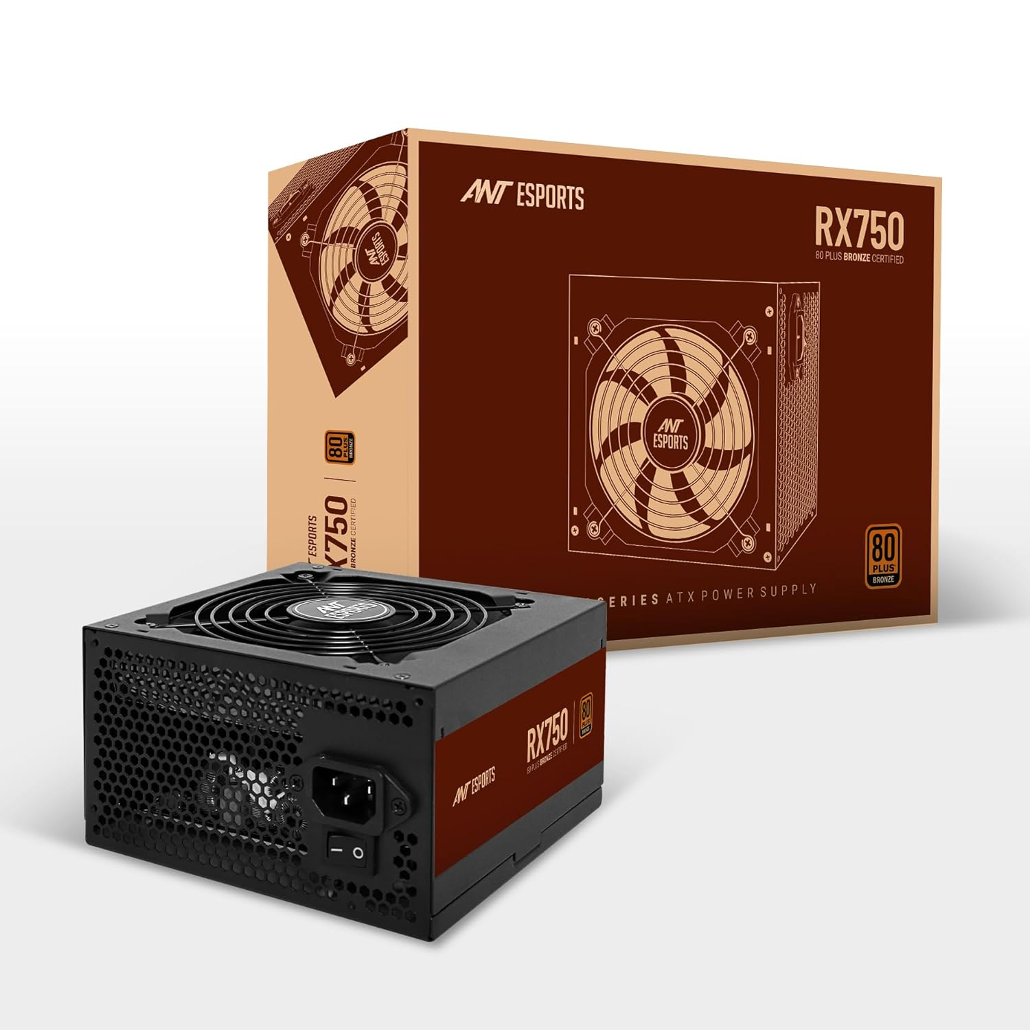 ANT ESPORTS RX750 80 PLUS BRONZE SERIES Power Supply 