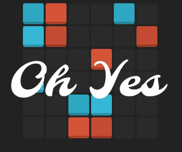 Oh Yes – Minimalist Logic Puzzle Game with Red and Blue Grid Challenges