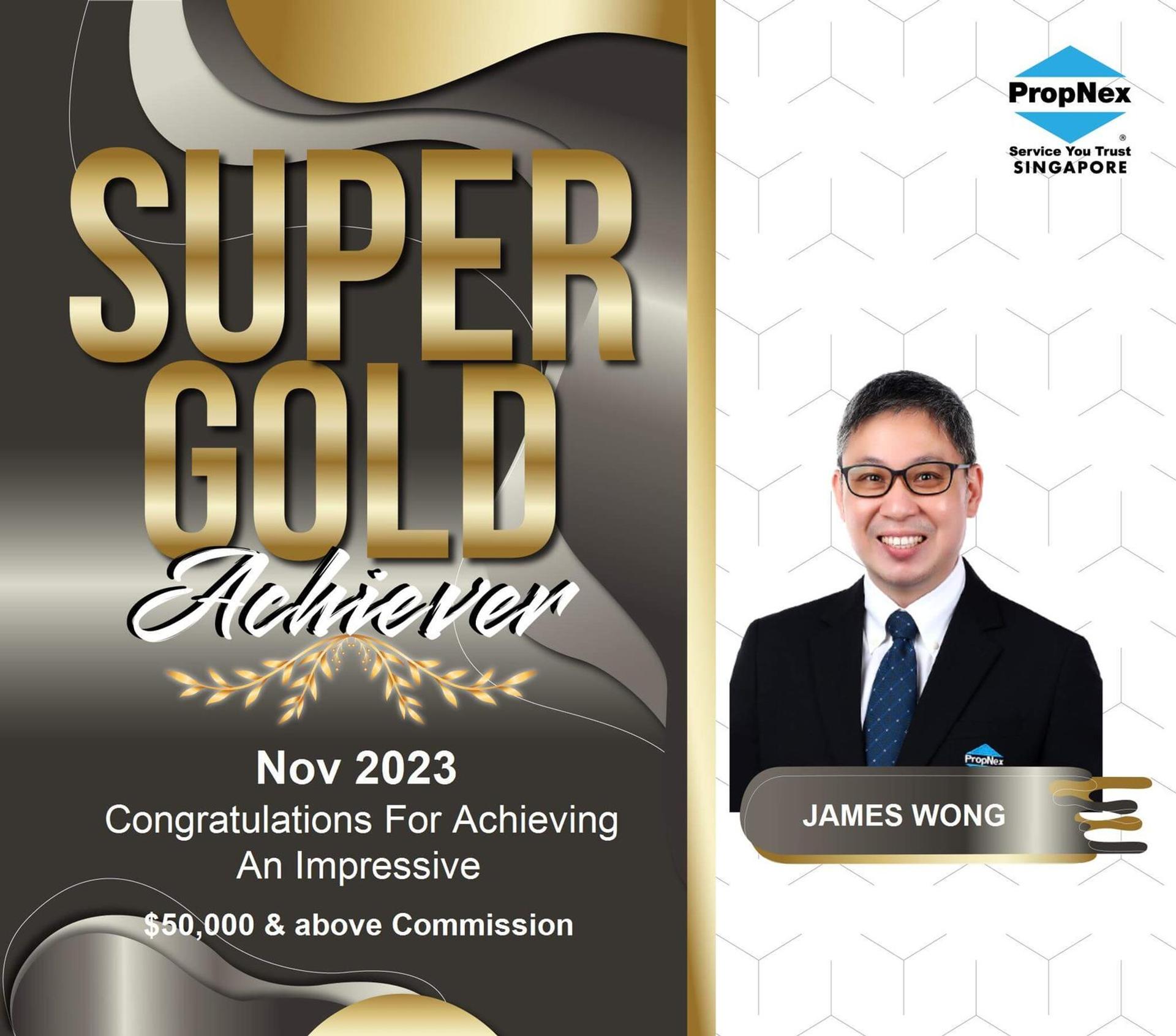 Super Gold Achiever, PropNex, Nov 2023