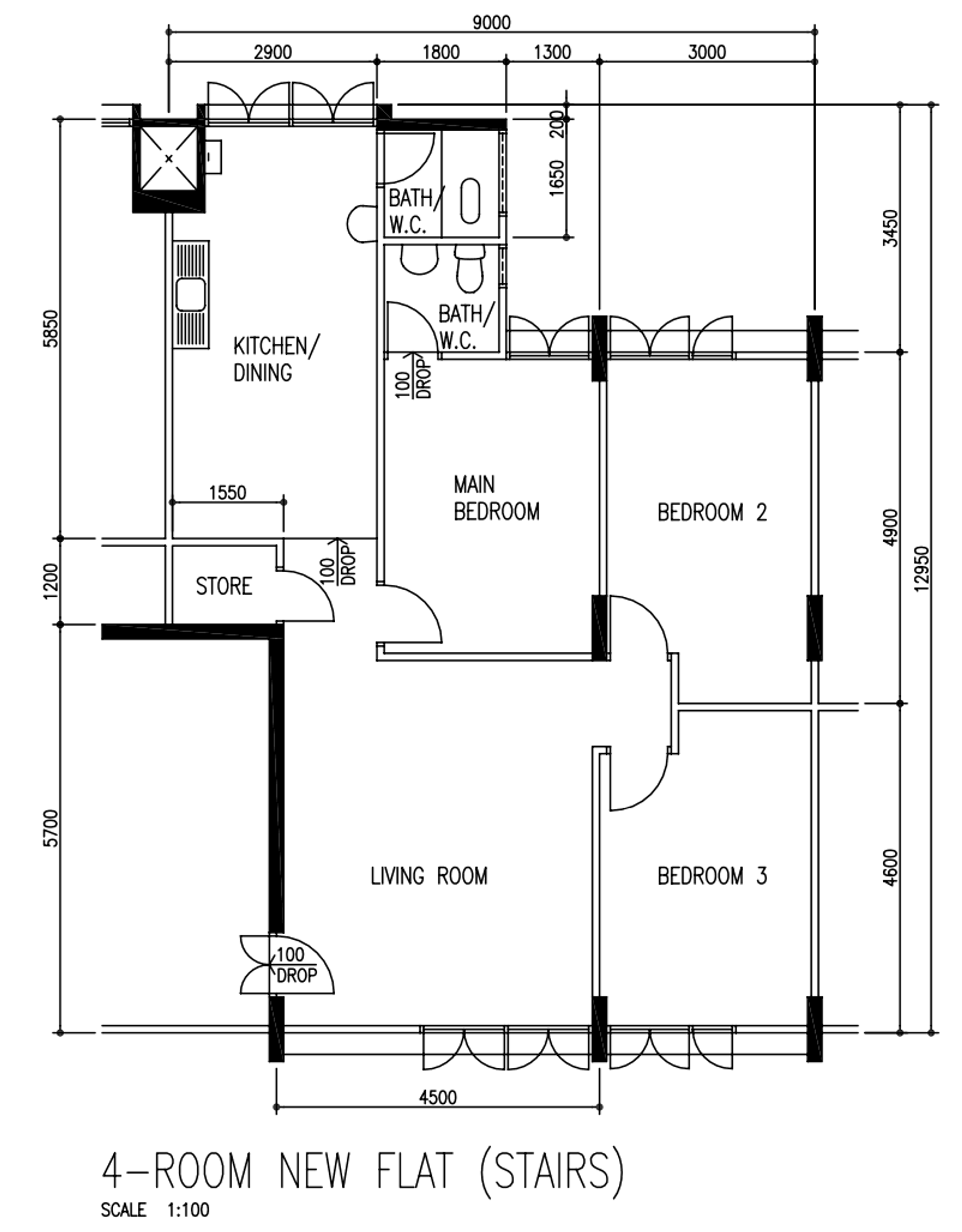 217 Jurong East Street 21 floor plan