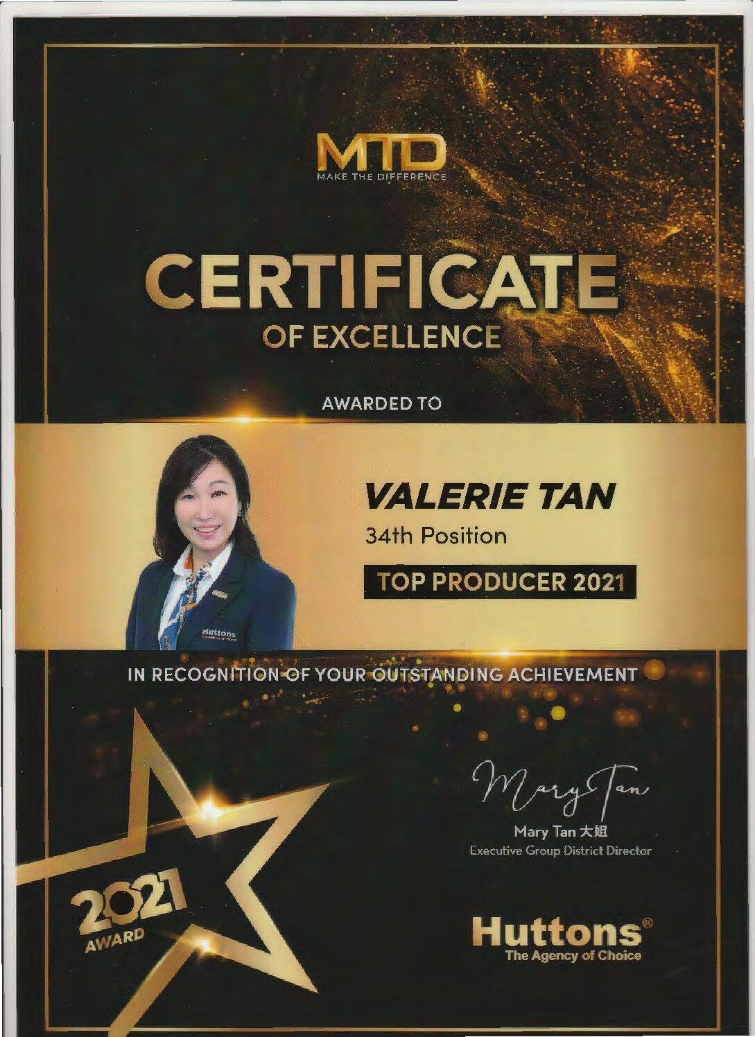 Valerie Tan: award