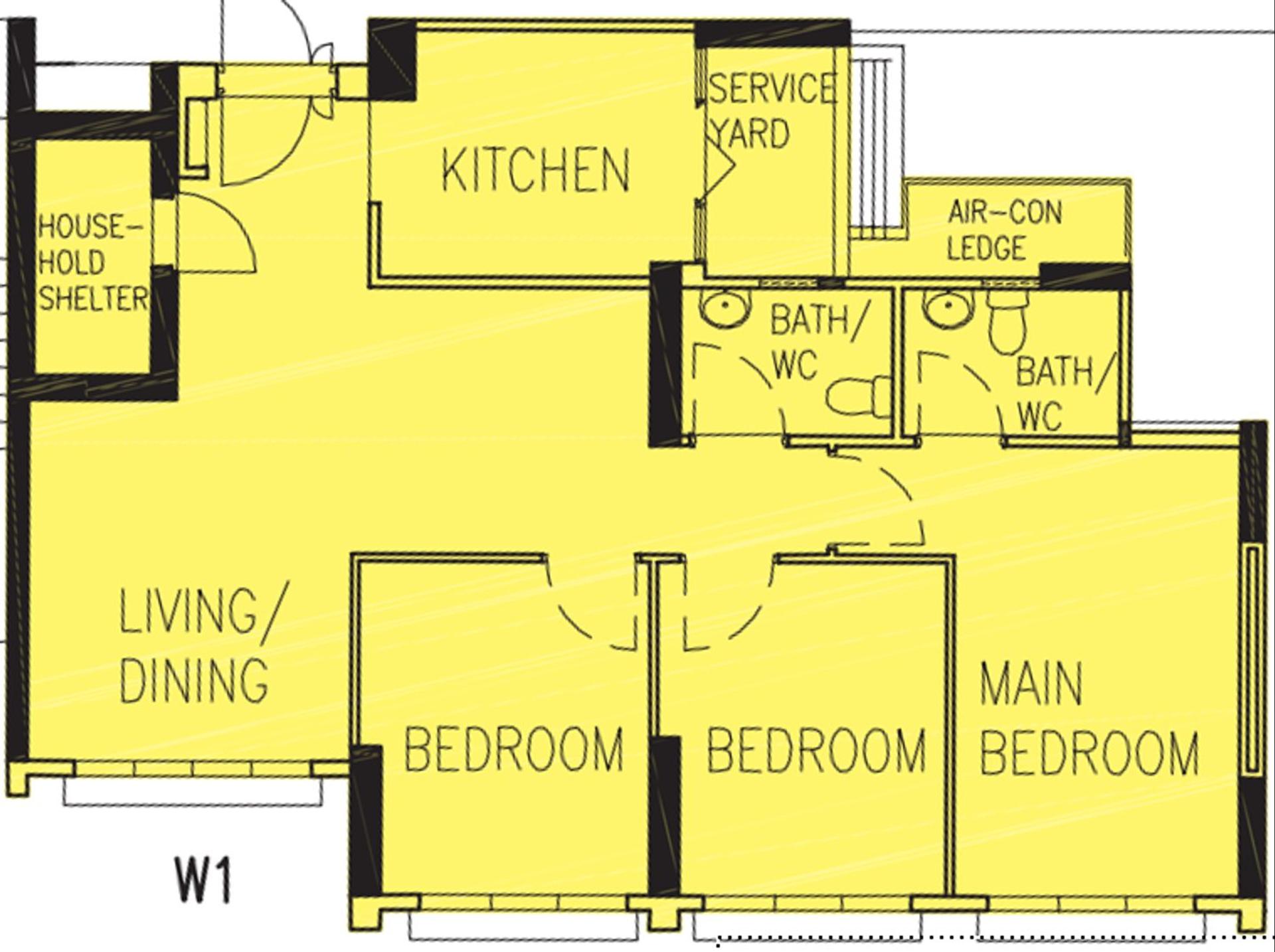 512C Yishun Street 51 floor plan