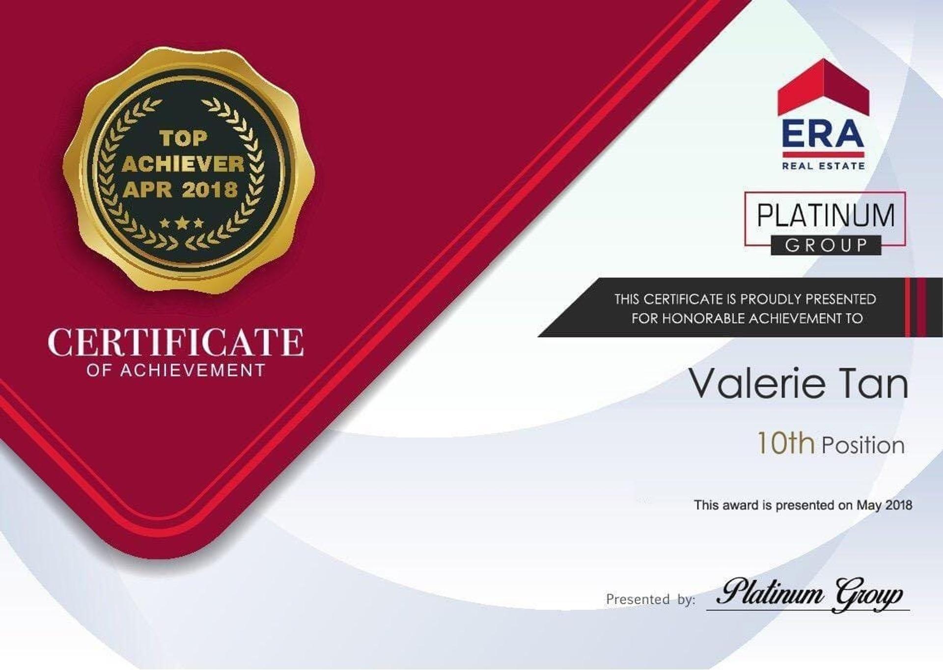 Valerie Tan: award