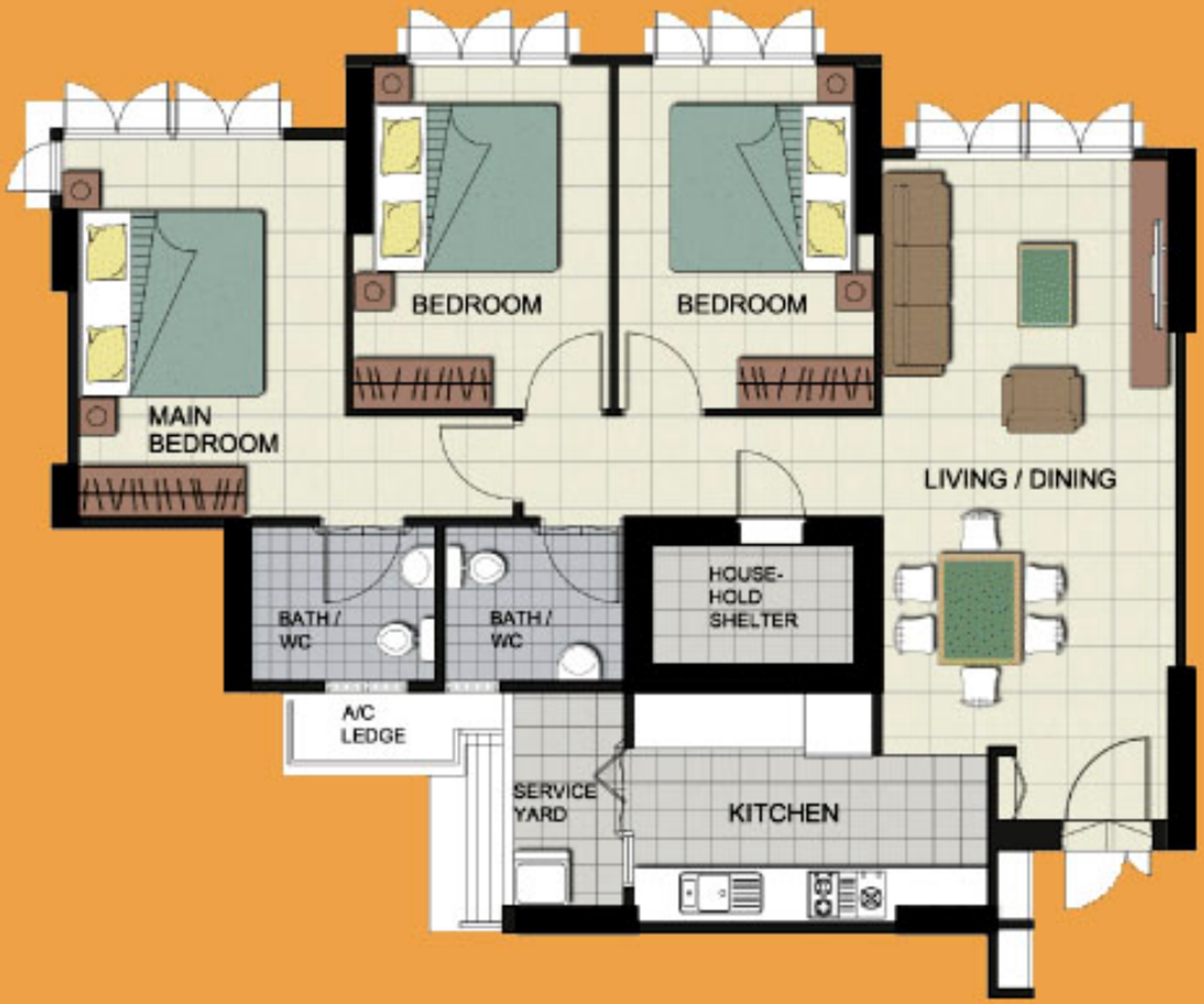 635B Senja Road floor plan