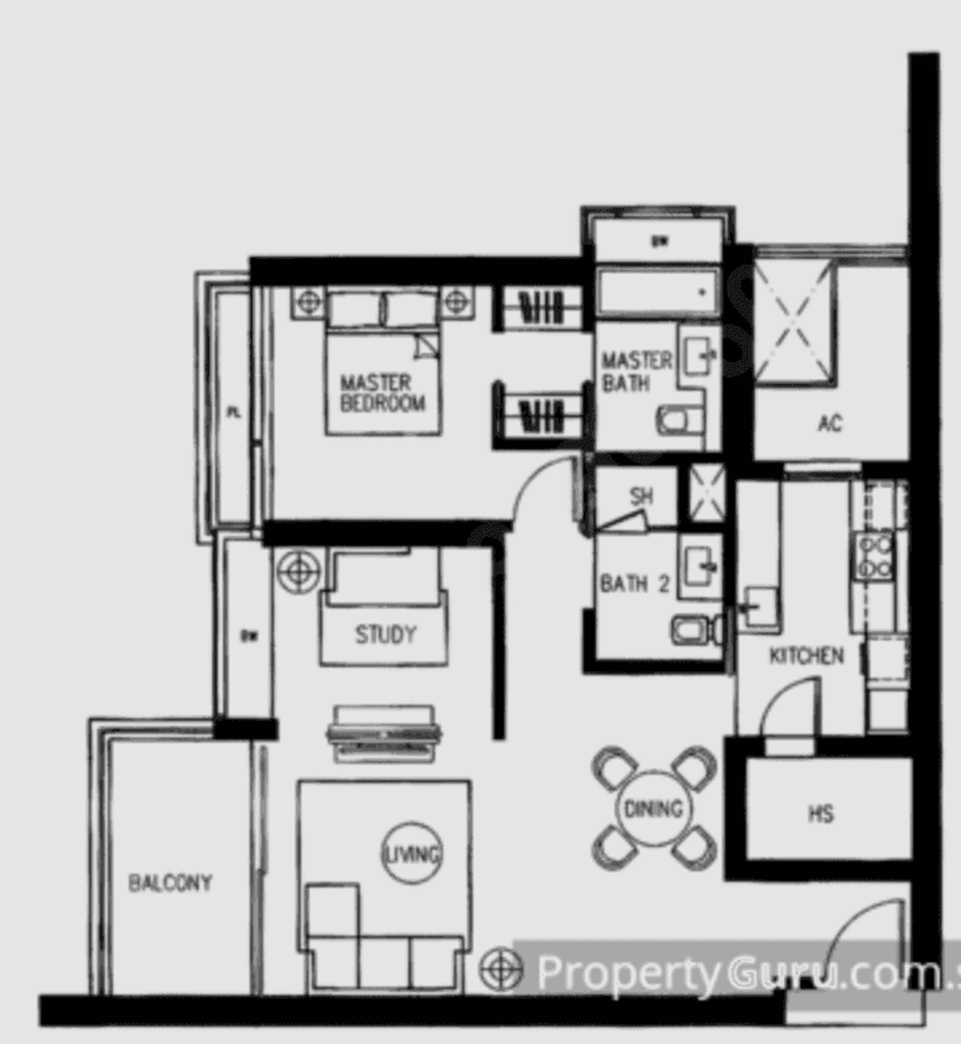 Concourse Skyline floor plan
